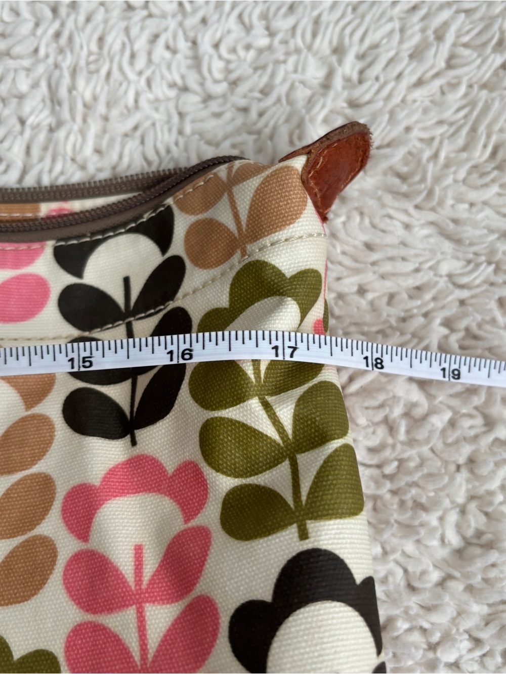 Orla Kiely Multicolor Stem-Print Tote with Matching Waller - Picture 12 of 16
